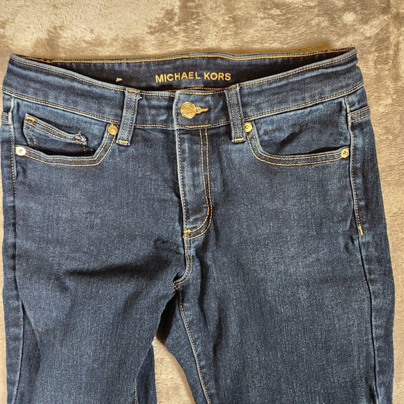 Michael Kors Jeans Women's 4 28X29 Izzy Skinny Mid Rise Ankle Blue - Picture 5 of 16